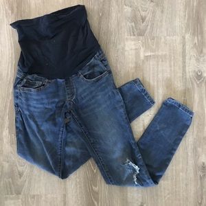 Distressed Maternity Jeans